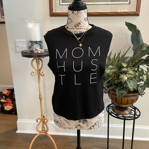 Mom Hustle lovers of hYOUmanity tank trendy for the gym or with out love it!! 😍